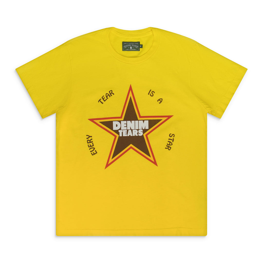 Denim Tears Yellow Every Tear Is A Star T-Shirt