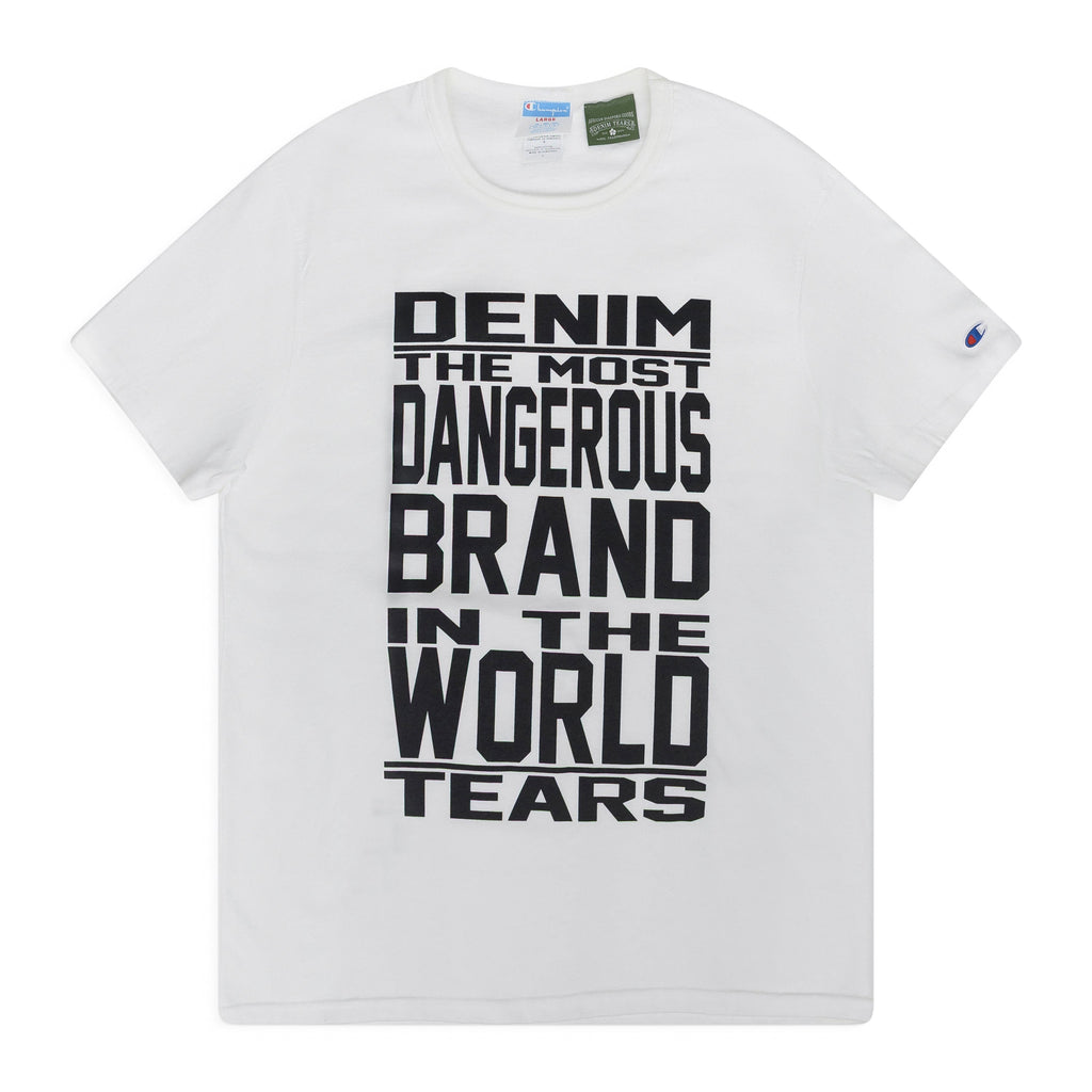 Denim Tears White Most Dangerous T-Shirt