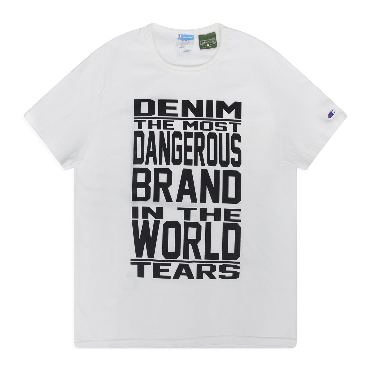 Denim Tears White Most Dangerous T-Shirt