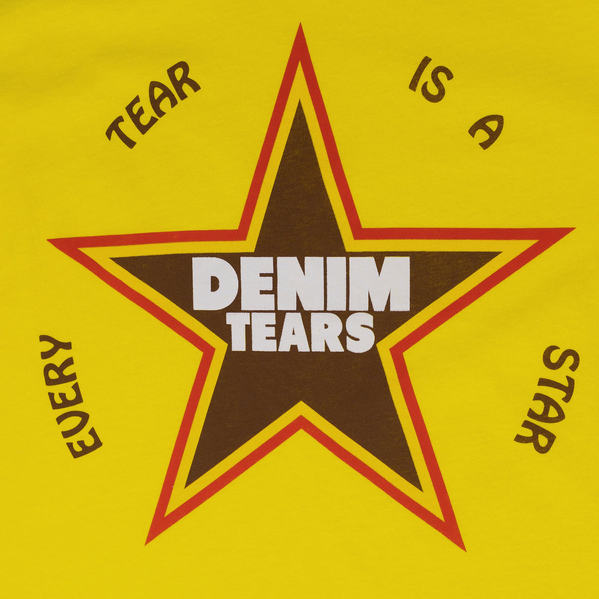Denim Tears Yellow Every Tear Is A Star T-Shirt