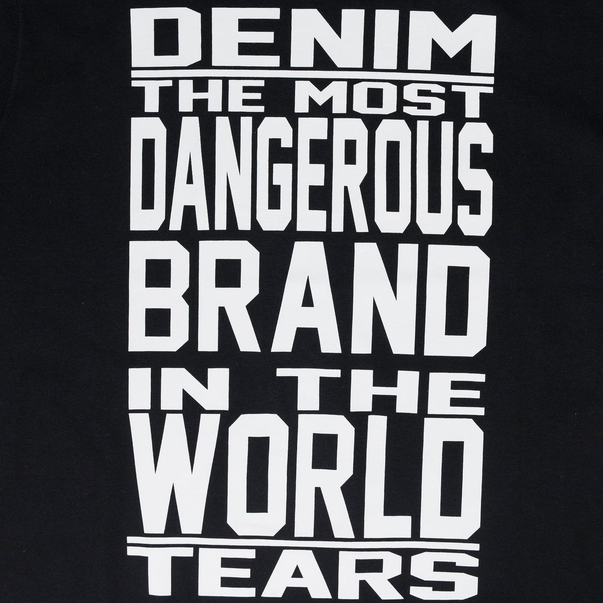 Denim Tears Black Most Dangerous T-Shirt