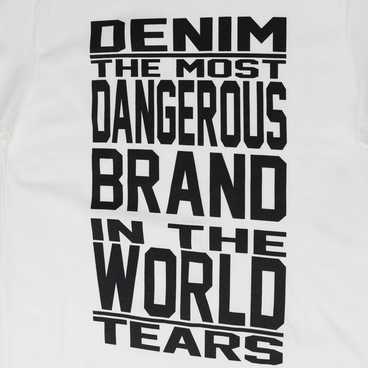Denim Tears White Most Dangerous T-Shirt