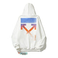 Off-White White Gradient Sunset Arrow Hoodie