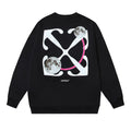 Off-White Black Moon Orbit Arrow Crewneck Sweatshirt