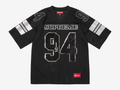 Supreme Sequin Football Jersey Black